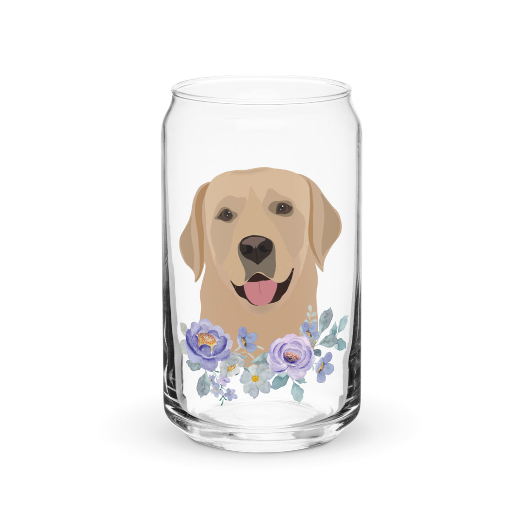 Can-shaped Glass - Golden Retriever