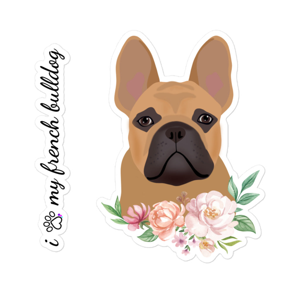 Bubble-free Stickers - French Bulldog