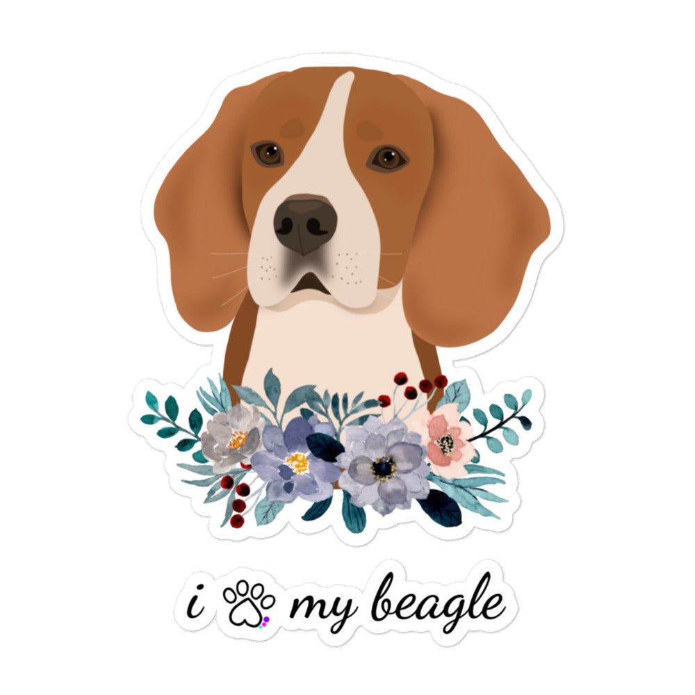 Bubble-free Stickers - Beagle