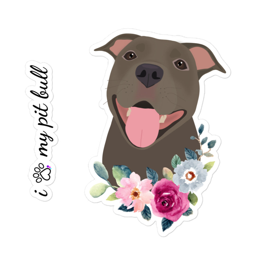 Bubble-free Stickers - Pit Bull