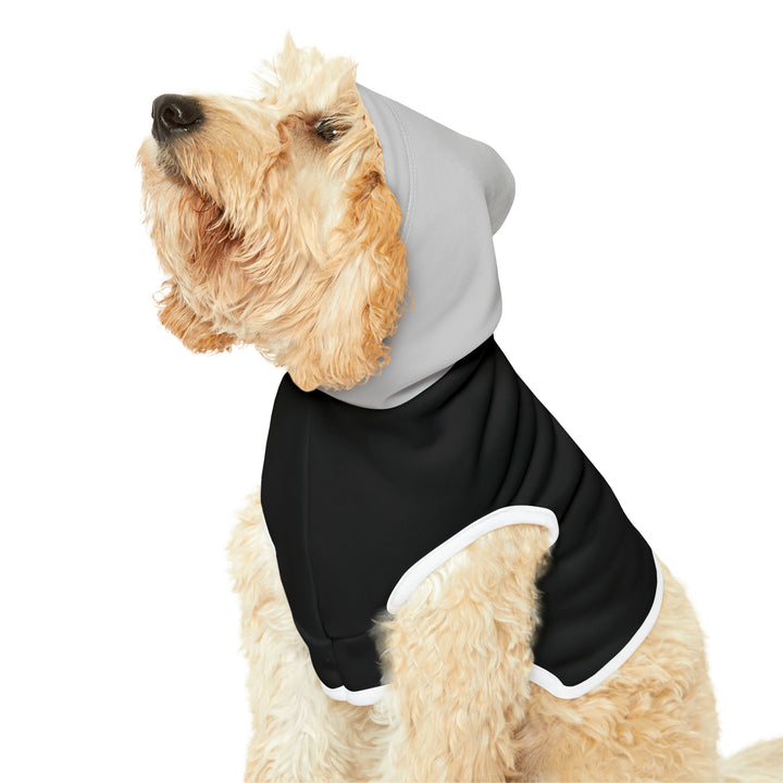 Black and White Color-Block Pet Hoodie