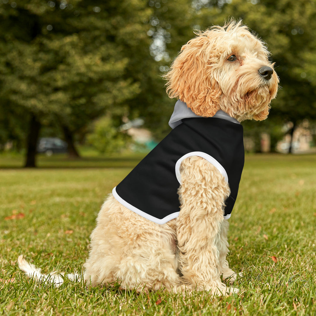 Black and White Color-Block Pet Hoodie