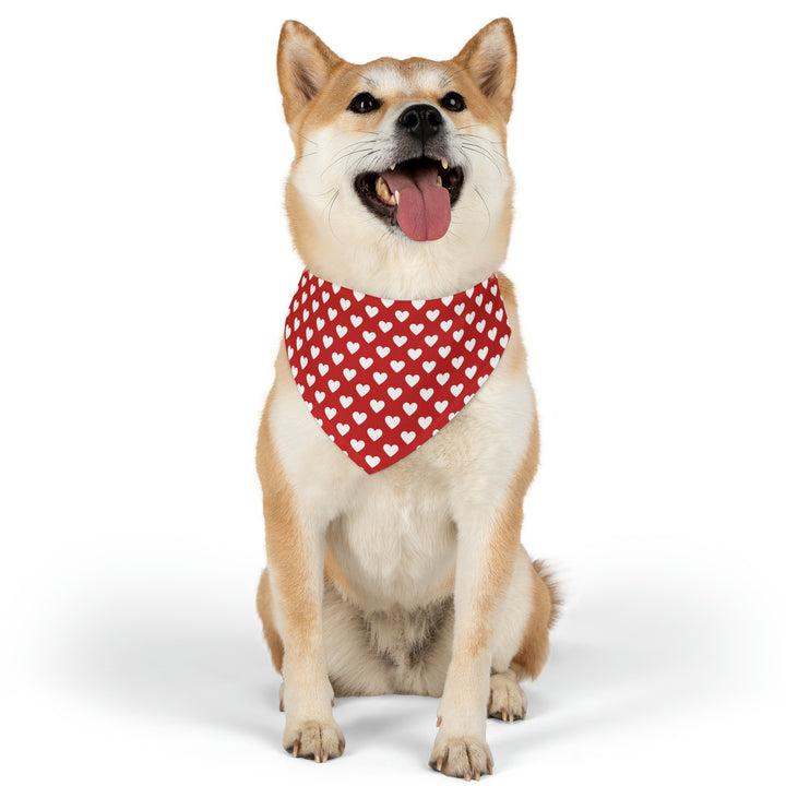 Puppy Love Pet Bandana Collar - Red