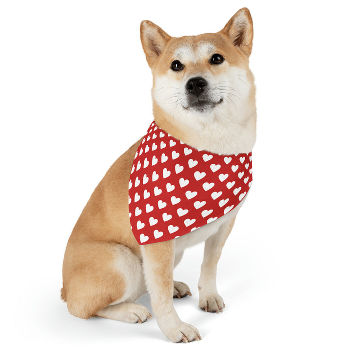 Puppy Love Pet Bandana Collar - Red
