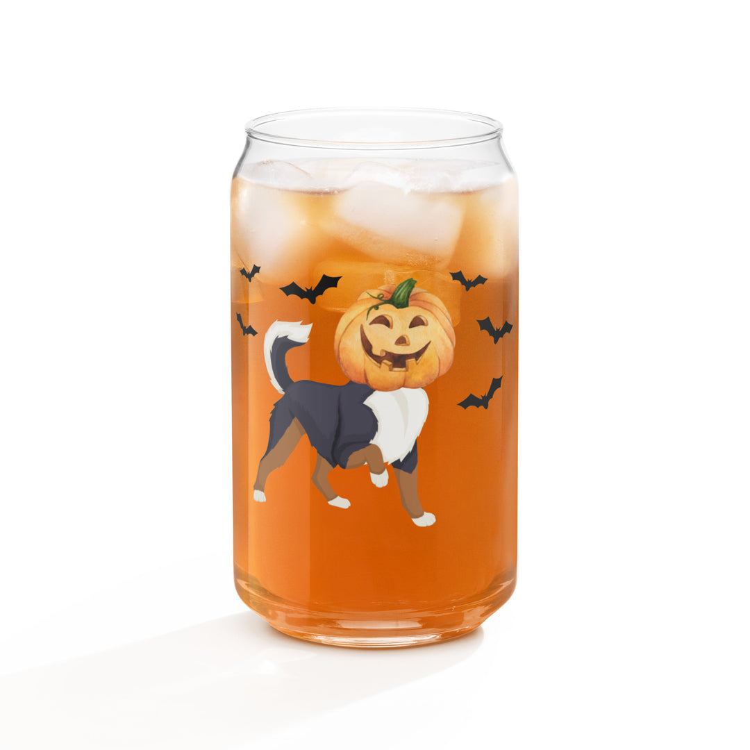Can-shaped glass - Pumpkin Dog