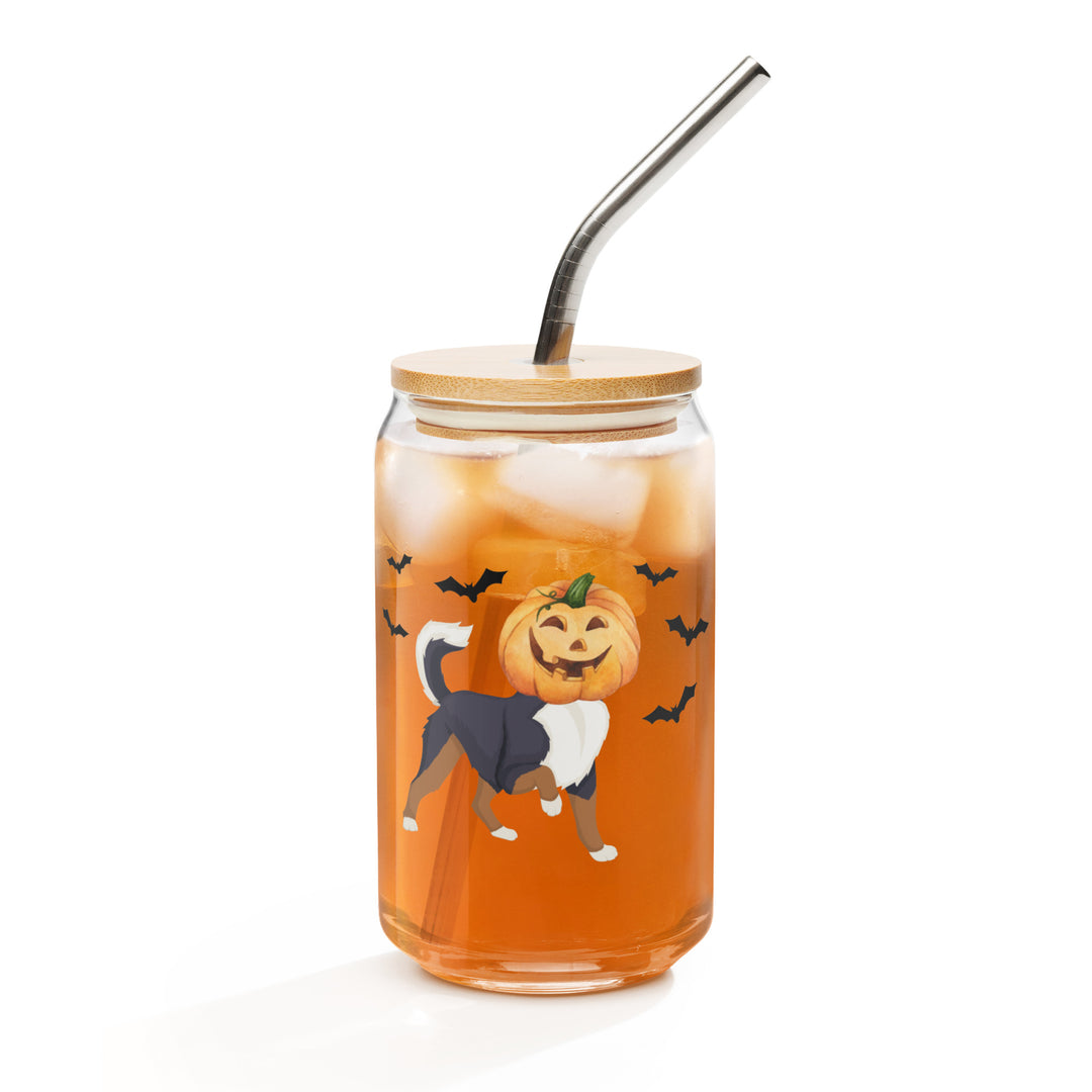 Can-shaped glass - Pumpkin Dog