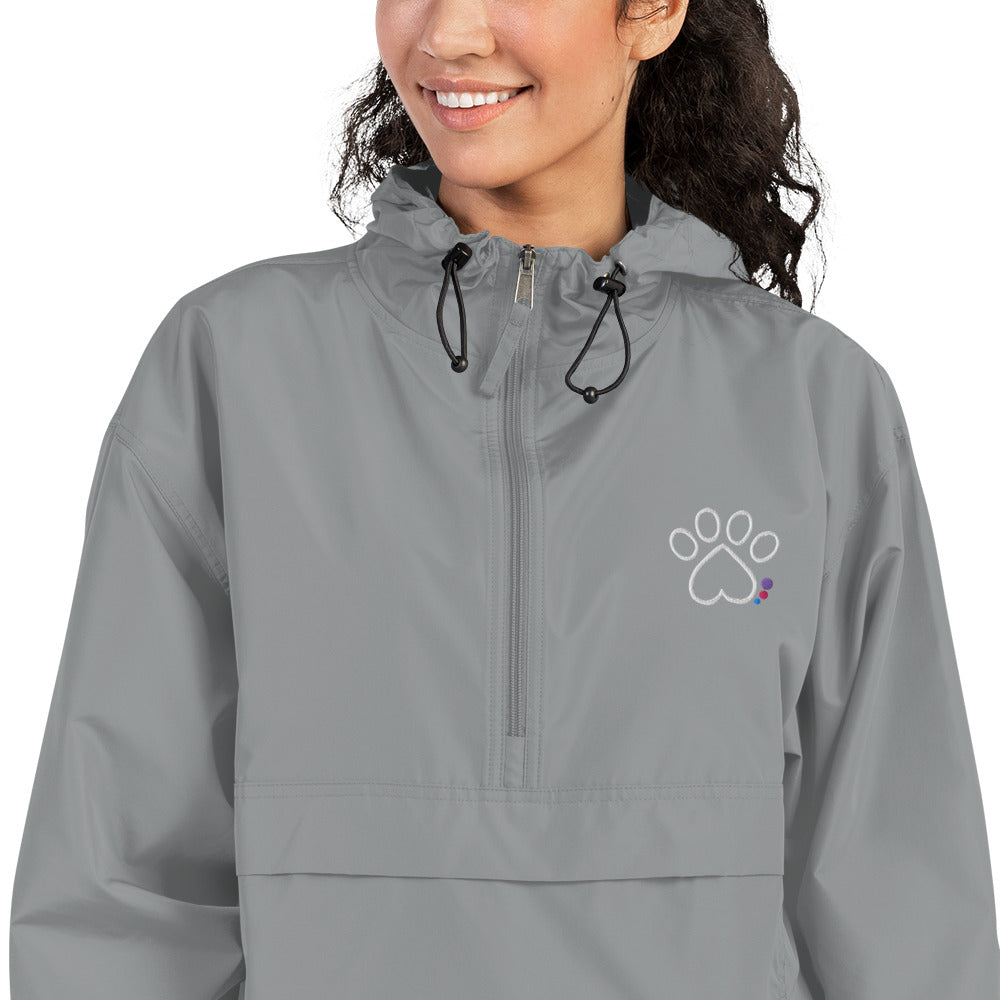 Bright Paw Embroidered Champion Packable Jacket