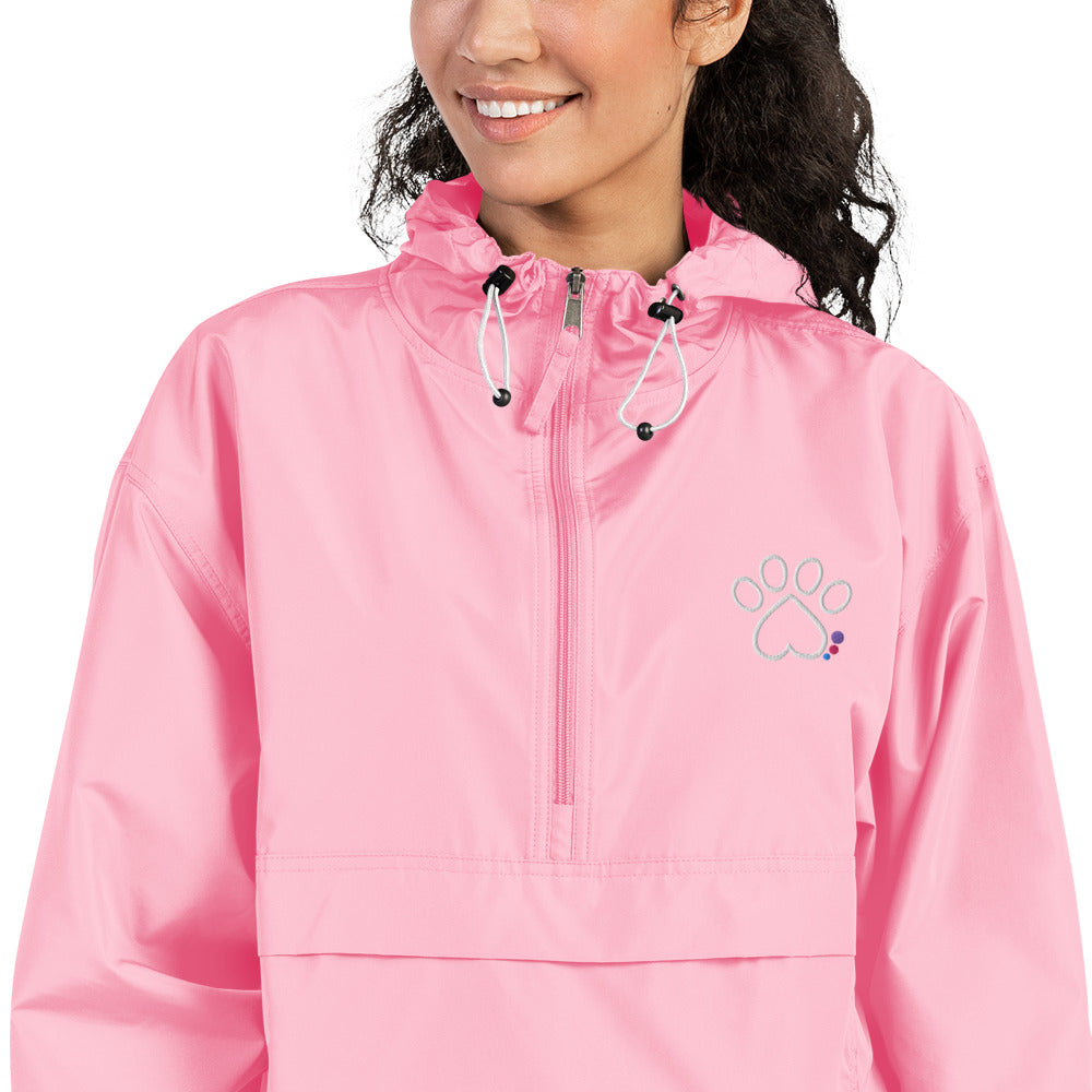 Bright Paw Embroidered Champion Packable Jacket