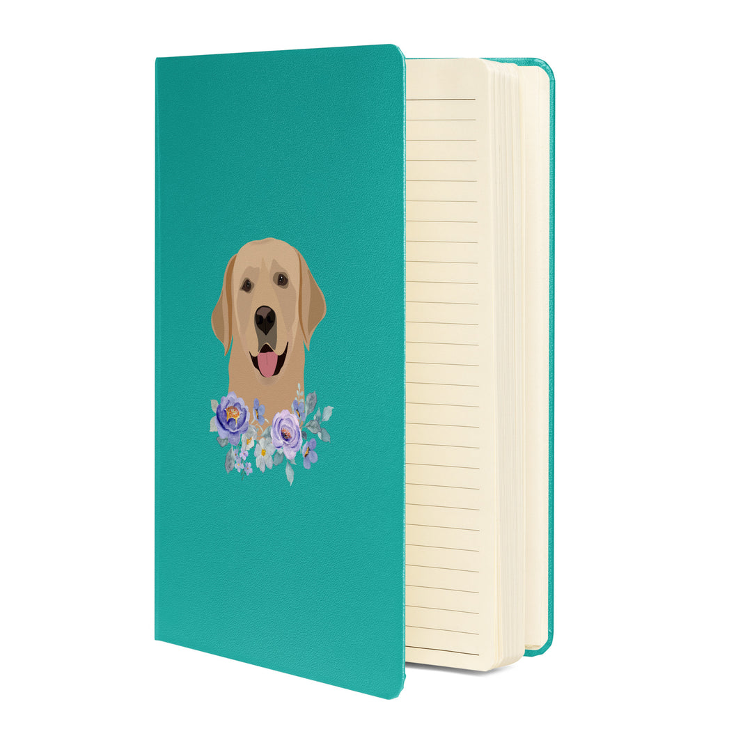 Hardcover Bound Notebook - Golden Retriever