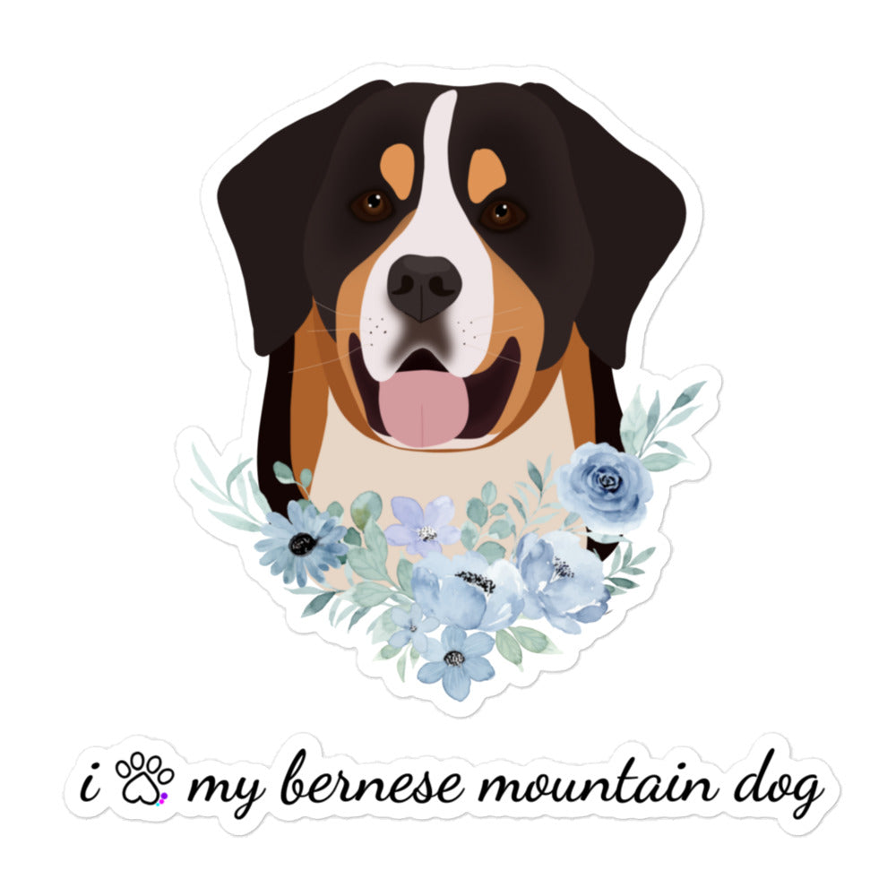 Bubble-free Stickers - Bernese Mountain Dog