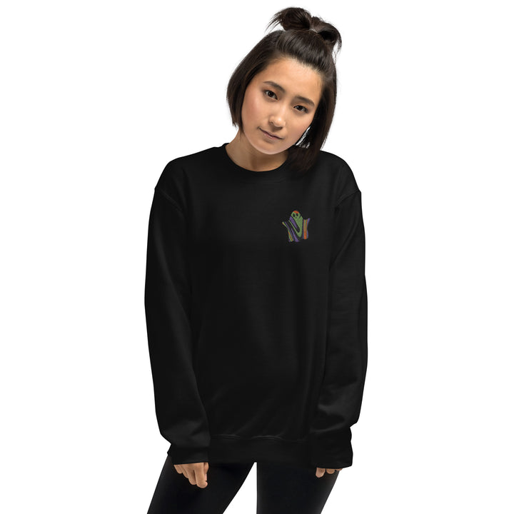 Embroidered Unisex Sweatshirt - Funky Ghost