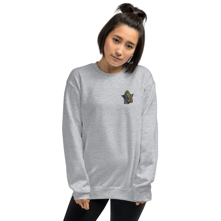 Embroidered Unisex Sweatshirt - Funky Ghost