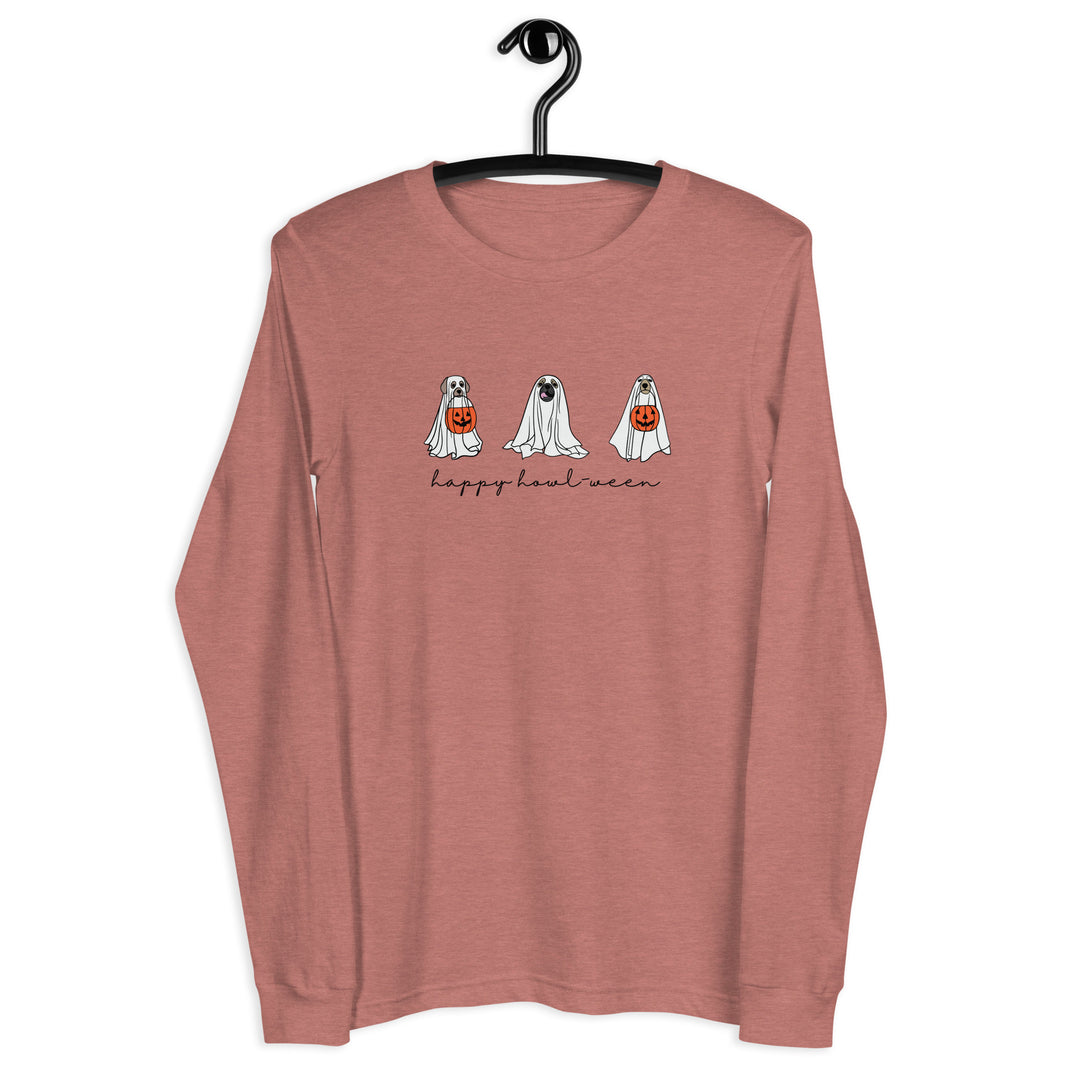 Unisex Long Sleeve Tee - Happy Howl-Ween