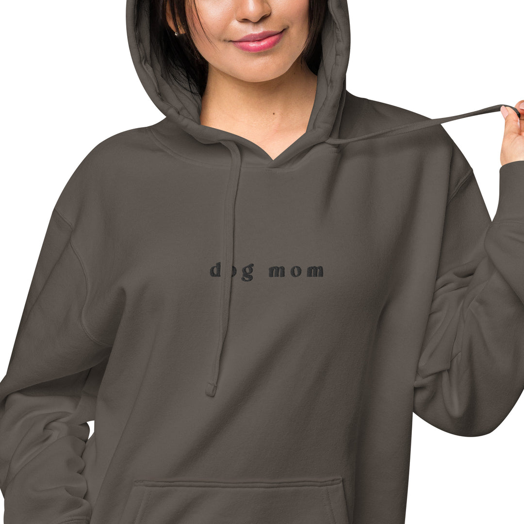 Dog Mom Pigment-Dyed Hoodie